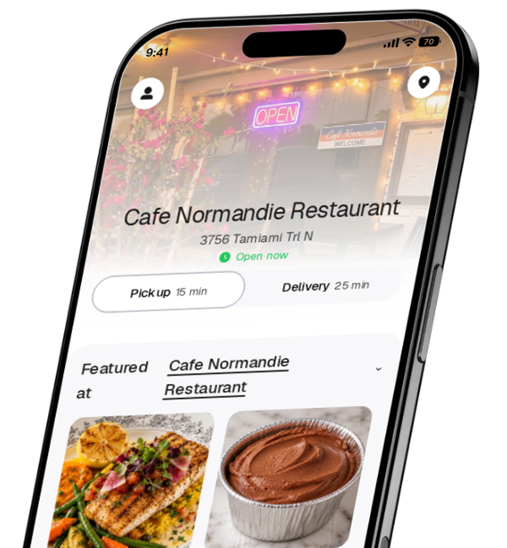 Cafe Normandie Restaurant app preview